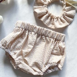 Bloomer - Rayure gaufrée beige