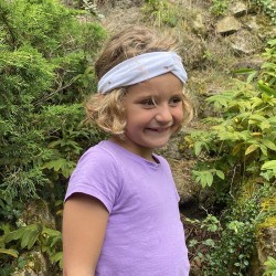 Bandeau enfant - coeur rose