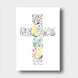 Carte religieuse - Fleur