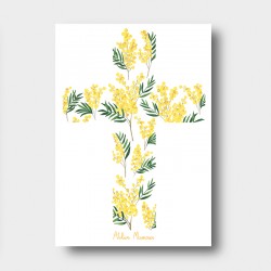 Carte religieuse - Mimosa