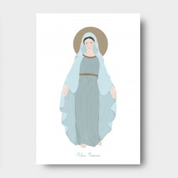 Carte religieuse - Vierge...