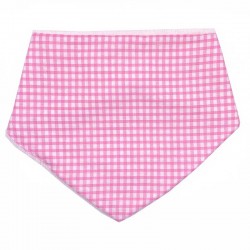Bandana Bib - Vichy rose
