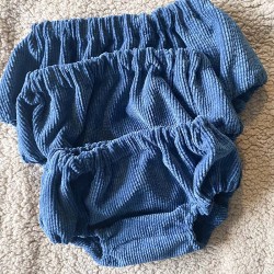 Bloomer - velours bleu canard