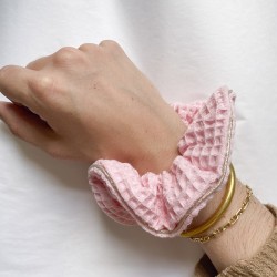 Chouchou - nid d'abeille rose