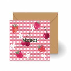 Carte merci - fruit rouge