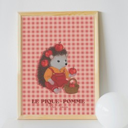 Affiche hérisson - pique...