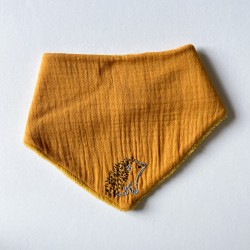Bandana Bib - Hérisson brodé