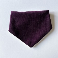 Bandana Bib - Velours violet
