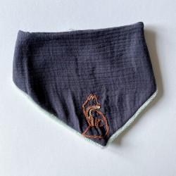 Bandana Bib - Renard bleu...