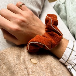 Chouchou - velours brique