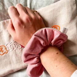 Chouchou - velours rose