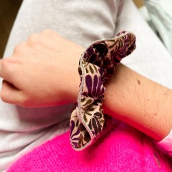 Chouchou - velours fleur