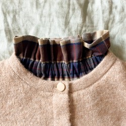 Col froufrou - Tartan bleu