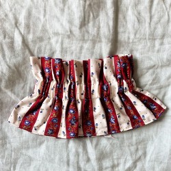 Col froufrou - Tissu vintage