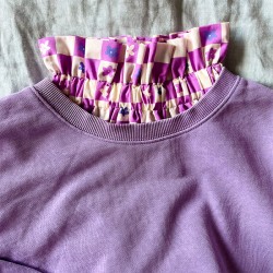 Col froufrou - damier fleur...